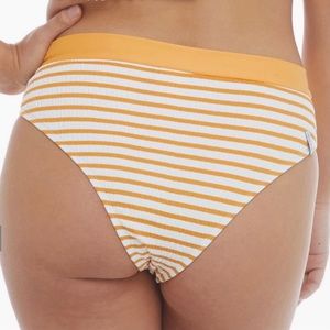 Body Glove Swim Bikini Bottoms French Riviera Marlee Ruched Striped Size Small